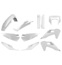 Polisport full kit husqvarna te/fe tpi '20-'23 кришка фари (8668700001) та кришка амортизатора (8398900007) біла