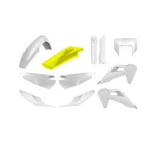 Polisport full kit husqvarna te/fe tpi '20-'23 кришка фари (8668700001) та кришка амортизатора (8398900007) біла