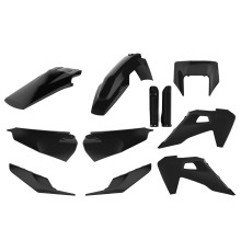 Polisport full kit husqvarna te/fe tpi '20-'23 кришка фари (8668700002) та кришка амортизатора (8398900002) чорні