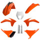 Повний комплект polisport для ktm exc/exc-f '12-'13, включаючи передню панель (8666700002) та накладки на амортизатори (8398500002) помаранчевий oem