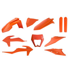 Polisport full kit ktm exc/exc-f tpi '20-'23 кришка ліхтаря (8668600002) та кришка амортизатора (8398600005) помаранчевий