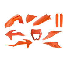 Polisport full kit ktm exc/exc-f tpi '20-'23 кришка ліхтаря (8668600002) та кришка амортизатора (8398600005) помаранчевий