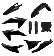 Polisport full kit ktm sx/sx-f/xc/xc-f '23-'24 передня панель (8672000003) та накладки на амортизатори (8352500002) колір чорний