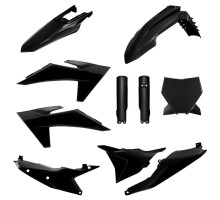 Polisport full kit ktm sx/sx-f/xc/xc-f '23-'24 передня панель (8672000003) та накладки на амортизатори (8352500002) колір чорний