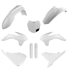 Polisport full kit ktm sx/sx-f/xc-f '15 передня панель (8659100002) та накладки на амортизатори (8398600002) білі