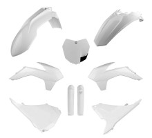 Polisport full kit ktm sx/sx-f/xc-f '15 передня панель (8659100002) та накладки на амортизатори (8398600002) білі
