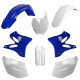 Пластиковий набір polisport (повний комплект) YAMAHA yz 125/250 '08-'14 передня панель (8658100001) та накладки на амортизатори (8351400001) колір синій білий oem