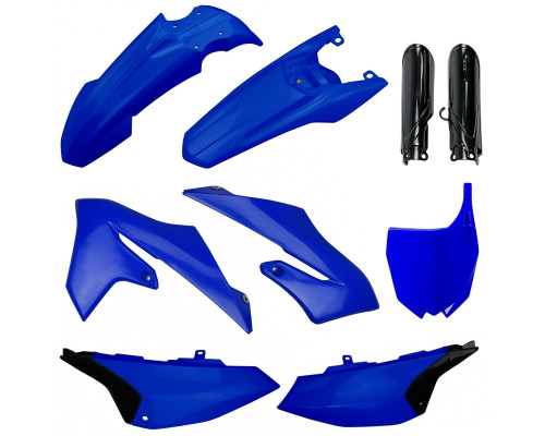 Пластиковий набір polisport (повний комплект) YAMAHA yz 65 '19-'24 передня панель (8665500002) та кришки амортизаторів (8399800002) колір синій oem