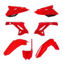 Комплект пластику polisport HONDA cr 125/250 '04-'07 (рестайлінг для моделі 2022) колір oem (червоно-чорний)