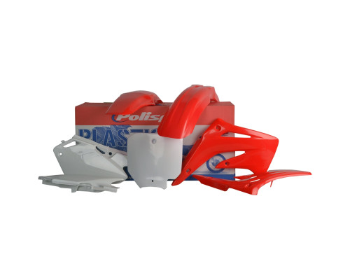 Пластиковий комплект polisport HONDA cr 85r '03-'07 колір oem червоний білий