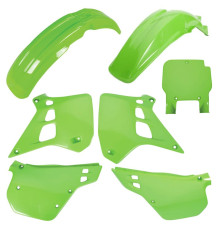 Пластиковий набір polisport kawasaki kx 125 '90-'91 передня панель в комплекті (8672800001) зелений