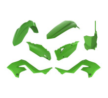 Пластиковий комплект polisport kawasaki kx 125/250 '03-'08 (рестайлінг на kxf 450 '22) зелений oem