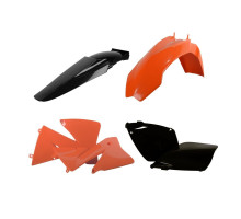 Пластиковий комплект polisport ktm exc/exc-f '01-'03 колір помаранчевий чорний oem
