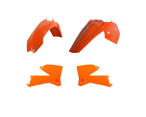 Пластиковий комплект polisport ktm exc/exc-f '05-'07 колір помаранчевий чорний oem