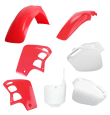 Комплект пластику polisport HONDA cr 500 '95-'04 колір oem red fluo-r white