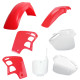 Комплект пластику polisport HONDA cr 500 '95-'04 колір oem red fluo-r white