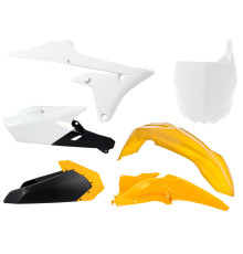 Racetech (rtech) пластиковий набір YAMAHA yzf 250 (14-18) yzf 450 (14-17) колір білий чорний жовтий лімітована серія (з табличкою) (ya318e101) - а