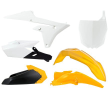 Racetech (rtech) пластиковий набір YAMAHA yzf 250 (14-18) yzf 450 (14-17) колір білий чорний жовтий лімітована серія (з табличкою) (ya318e101) - а