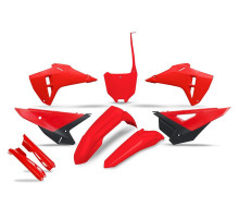 UFO 2024/11 повний комплект пластиковий комплект з чохлами для телескопів HONDA crf 250r / 450r '25 oem колір (червоний / чорний)