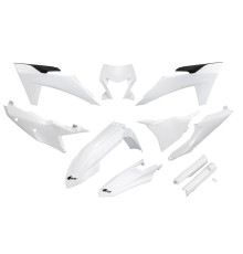 UFO 2024/11 повний пластиковий комплект з кришками телескопів ktm exc 150 / 250 / 300 tbi '24-'25, exc-f 250 / 350 / 450 / 500 '24-'25 білий