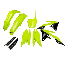 UFO 2024/11 повний комплект пластикових чохлів suzuki rmz 250 '19-'25, rmz 450 '18-'25 fluo жовтий