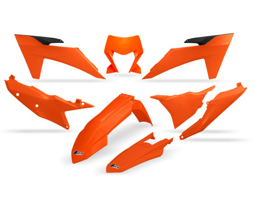 UFO 2024/11 пластиковий набір ktm exc 150 / 250 / 300 tbi '24-'25, exc-f 250 / 350 / 450 / 500 '24-'25 колір oem '25 (помаранчевий)