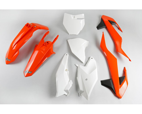 UFO 2024/11 пластиковий набір ktm sx 85 '18-'24 колір oem '18 (помаранчевий / чорний / білий)
