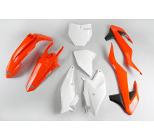 UFO 2024/11 пластиковий набір ktm sx 85 '18-'24 колір oem '18 (помаранчевий / чорний / білий)