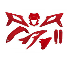 Повний пластиковий комплект UFO з кришками амортизаторів beta rr 125 / 250 / 300 / 350 / 400 / 450 '20-'22 червоний