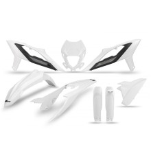 Повний пластиковий комплект UFO з кришками амортизаторів beta rr 125 / 250 / 300 / 350 / 400 / 450 '23-'24 білий