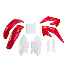 Повний комплект UFO з чохлами для телескопів HONDA cr 125/250 '04-'07 колір oem (червоний/білий) (ho103e999) (ho103e999)