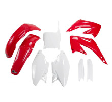 Повний комплект UFO з чохлами для телескопів HONDA cr 125/250 '04-'07 колір oem (червоний/білий) (ho103e999) (ho103e999)