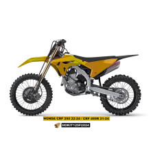 Повний комплект UFO з чохлами для телескопів HONDA crf 250 r '22-'24, crf 450 r '21-'24 золотого кольору