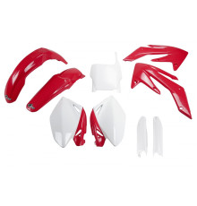 Повний комплект UFO з чохлами для телескопів HONDA crf 250r '06-'07 колір oem (червоний/білий) (ho105e999) (ho105e999)