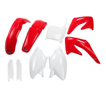Повний комплект UFO з чохлами для телескопів HONDA crf 450 r '02-'03 колір oem (червоний/білий) (ho106e999) (ho106e999)