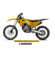 UFO повний комплект з чохлами для телескопів husqvarna tc 125 / 250 '23-'24, fc 250 / 350 / 450 '23-'24, fx 350 / 450 '23-'24, tx 300 '24, золотистого кольору