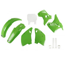 UFO повний комплект з чохлами для телескопів kawasaki kx 125 / 250 '93 колір oem (зелений/білий) (ka194e999) (ka194e999)