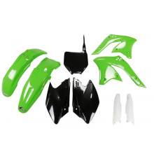 Повний комплект UFO з чохлами для телескопів kawasaki kxf 250 '08 колір oem (зелений/чорний) (ka210e999) (kawasaki kxf 250 '08) (ka210e999)