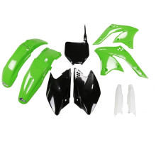 Повний комплект UFO з чохлами для телескопів kawasaki kxf 250 '08 колір oem (зелений/чорний) (ka210e999) (kawasaki kxf 250 '08) (ka210e999)
