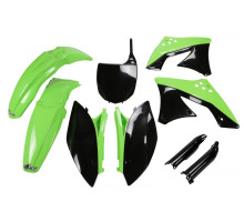 Повний комплект UFO з чохлами для телескопів kawasaki kxf 250 '09-'12 oem (зелений/чорний) (ka212e999) (ka212e999)