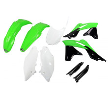 UFO повний комплект з чохлами для телескопів kawasaki kxf 250 '13-'16 колір oem'16 (зелений/білий/чорний)(ka221e999a)