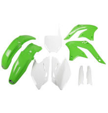 UFO повний комплект з телескопом (амортизатором) чохли kawasaki kxf 450 '08 колір oem (зелений/білий) (ka211e999) (kawasaki kxf 450 '08)