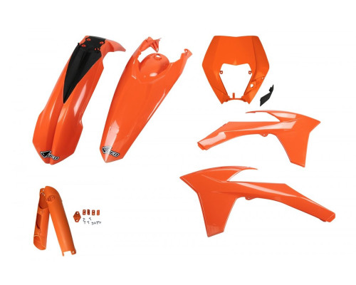 UFO повний комплект з чохлами для телескопів ktm exc/exc-f '12-'13 помаранчевий (kt521e127)