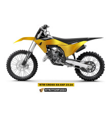 Повний пластиковий комплект UFO з кришками для телескопів ktm sx 125 / 250 / 300 tbi '23-'24, sx-f 250 / 350 / 450 '23-'24 золотого кольору