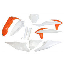 UFO повний комплект чохлів для телескопів ktm sx 125/150/250 '19-'22, sxf (sx-f) 250/350/450 '19-'22 колір oem (помаранчевий/білий) (kt522e999) (kt522e999)