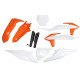 UFO повний комплект з чохлами для телескопів ktm sx 125/150/250 '19-'22, sxf (sx-f) 250/350/450 '19-'22 колір oem '21 (білий/помаранчевий)