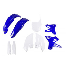 UFO повний комплект з чохлами телескопів YAMAHA yz 125 / 250 '02-'14 рестайлінг колір oem (синій/білий) (ya312e999) (ya312e999)