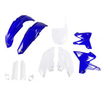 UFO повний комплект з телескопічними кришками YAMAHA yz 125 / 250 '08-'14 рестайлінг oem колір (синій білий)