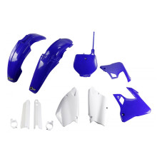 UFO повний комплект з чохлами для телескопів YAMAHA yz 125 '96-'99, yz 250 '96-'99 синій/білий 98-99 (ya294e999) (ya294e999)