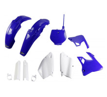 UFO повний комплект з чохлами для телескопів YAMAHA yz 125 '96-'99, yz 250 '96-'99 синій/білий 98-99 (ya294e999) (ya294e999)